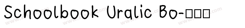 Schoolbook Uralic Bo字体转换